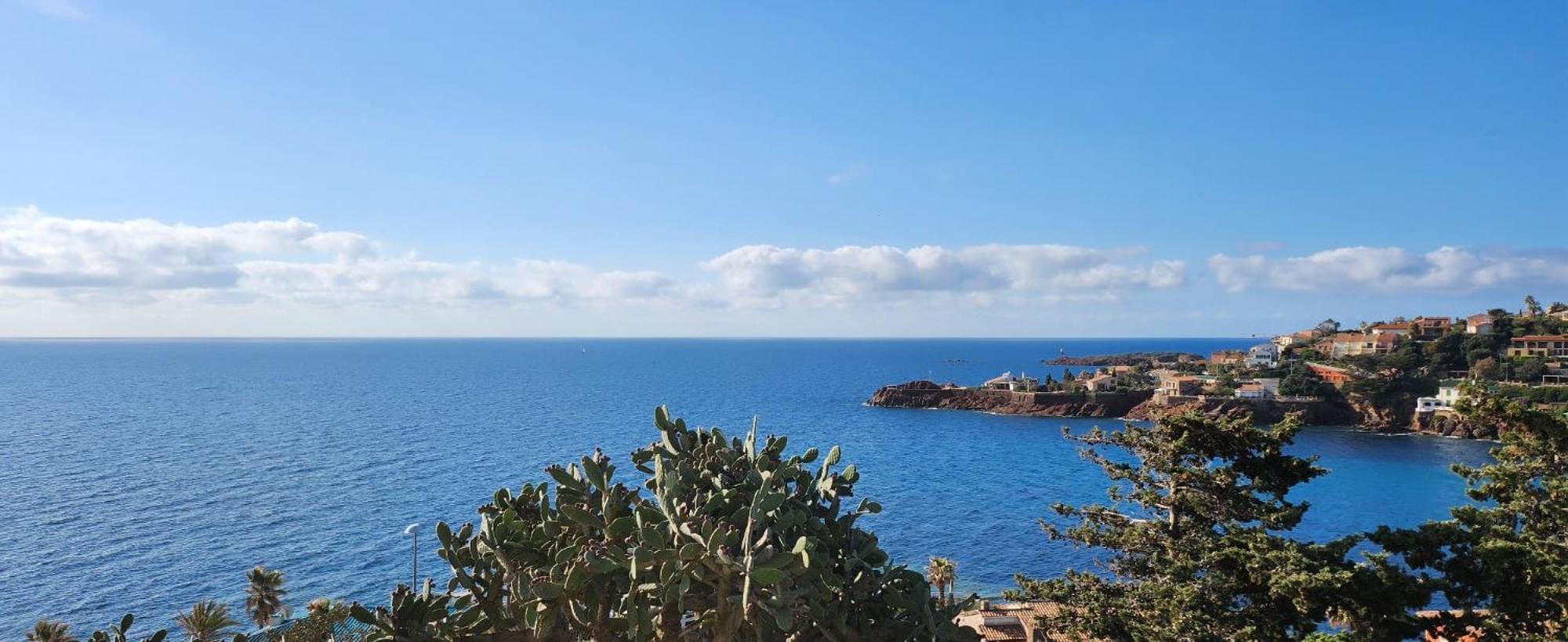 Petit Paradis Vue Mer- Plage Et Calanques A 3 Mn Saint-Raphaël Zewnętrze zdjęcie